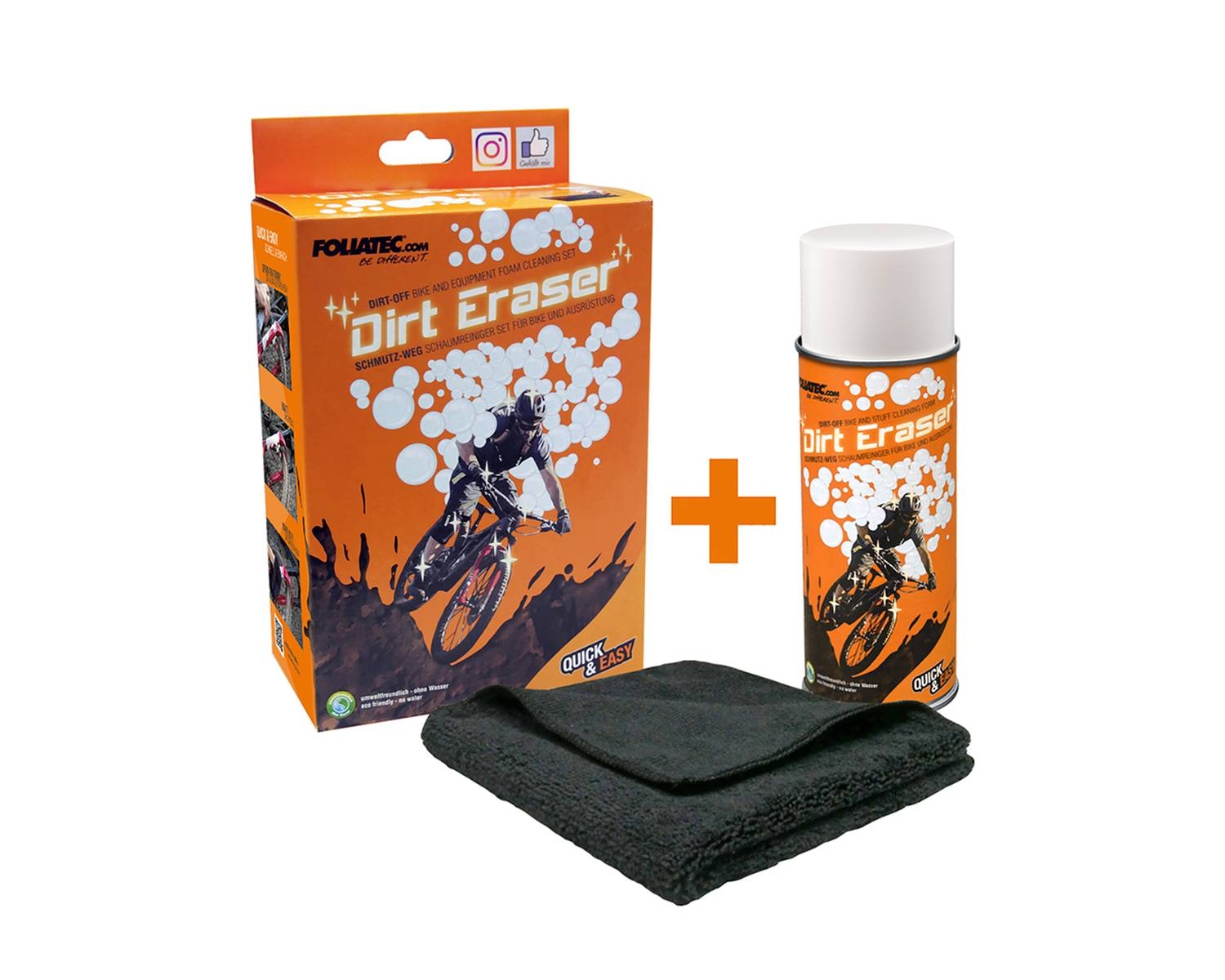 FOLIATEC Dirt Eraser dirt-way foam cleaner set