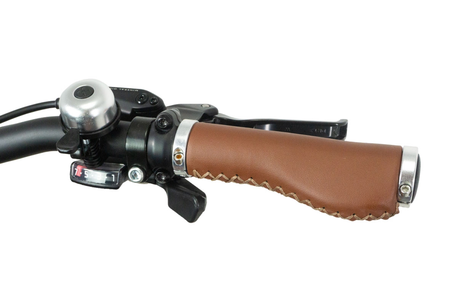 VARANEO Café Racer E-Bike Grips in Brown